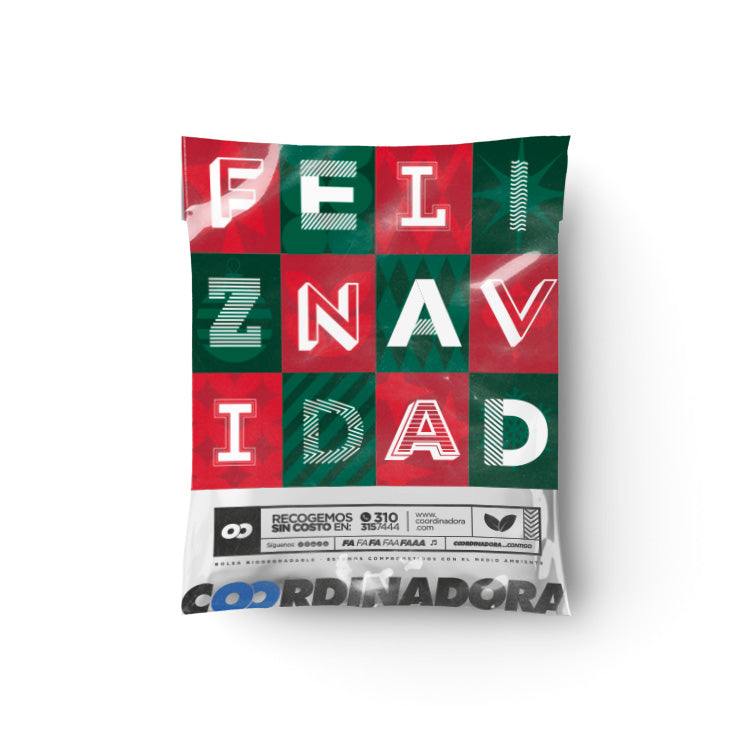 Bolsa Mediana Navidad Sellable x 100 Unidades