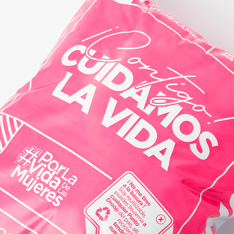 Bolsas Medianas Rosadas Sellables x 100