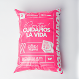 Bolsas Grandes Rosadas Sellables x 100